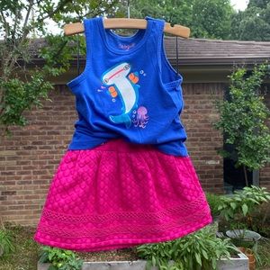 Fuschia Skirt n top💞